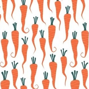 carrots - rustic easter garden veggies - orange - LAD22