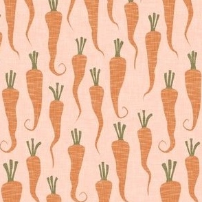 carrots - rustic easter garden veggies - pink - LAD22
