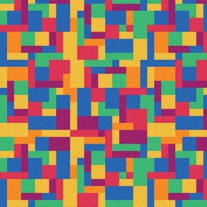 Primary Color Tetris Squares
