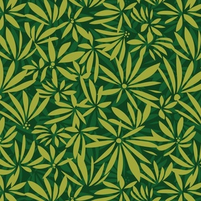 Green abstract jungle, s