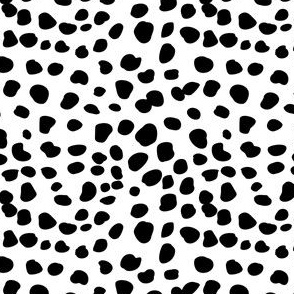 Cheetah Spots in White + Black
