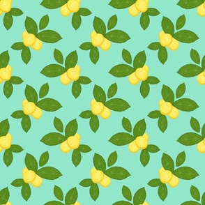 Lovely Lemons - mint, small/medium 