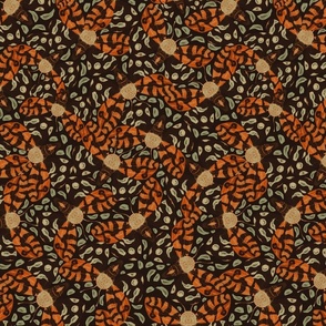 Moth Camouflage-Orange Glow (12"x20" repeat)