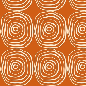 Calliope Bohemian Biomorph  (Orange) - Large