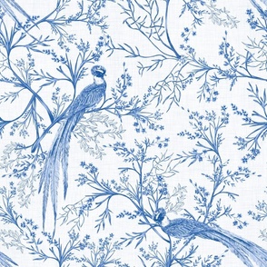 Chinoiserie Bird (Blue)