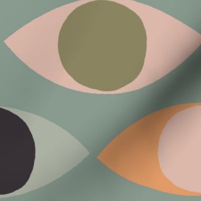 All Seeing Eye (Big 8" Eyes) - Cool Grey