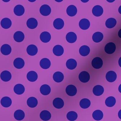 Polka Dots in Blue & Violet Large