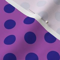 Polka Dots in Blue & Violet Large