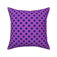 Polka Dots in Blue & Violet Large