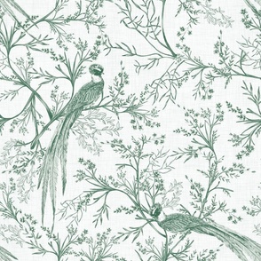 Chinoiserie Bird (Green)