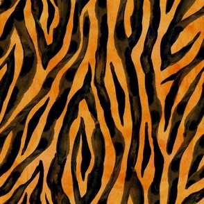 Watercolor tiger skin texture