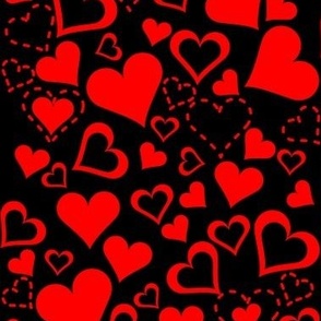 Red Hearts Black