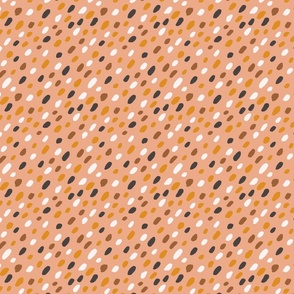 Summer Cheetah Dots - Desert Yellow and Orange Small