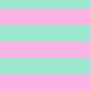 Pink and Mint Stripe