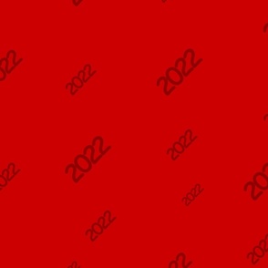 Year 2022 Red Pattern