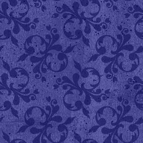 very peri vintage grunge damask