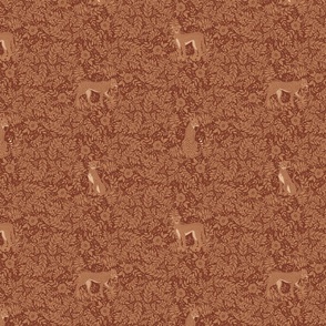  William Morris Inspired Winter Subtle Cheetah Pattern Small