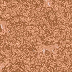  William Morris Inspired Summer Jungle Cheetah Neutral Small