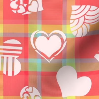 Kitsch Valentine - Plaid with Hearts