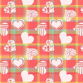 Kitsch Valentine - Plaid with Hearts