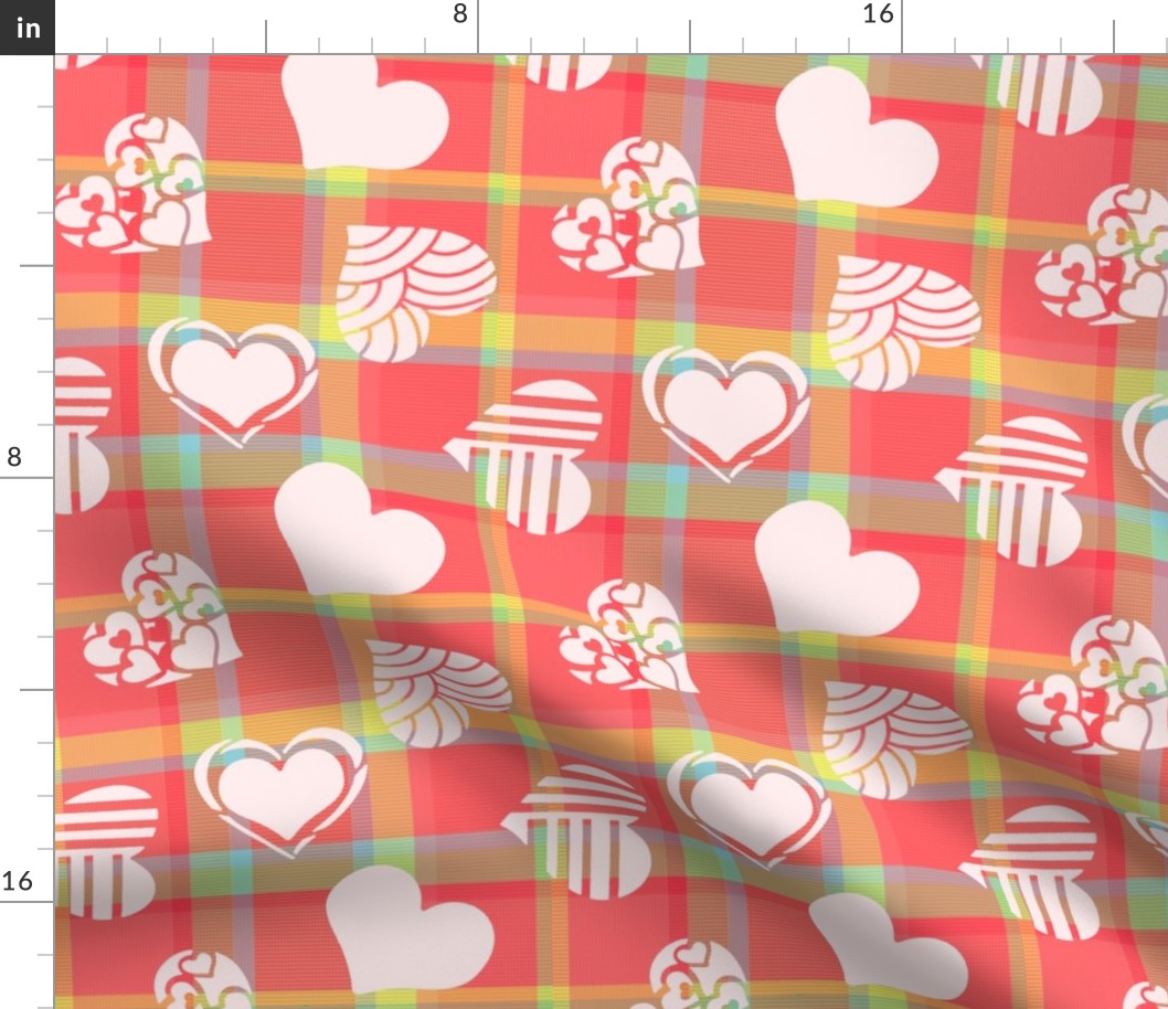 Kitsch Valentine - Plaid with Hearts