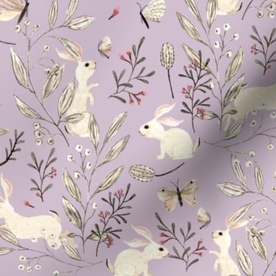 Bunnies Soft Lilac