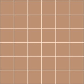 grid - clay and beige 