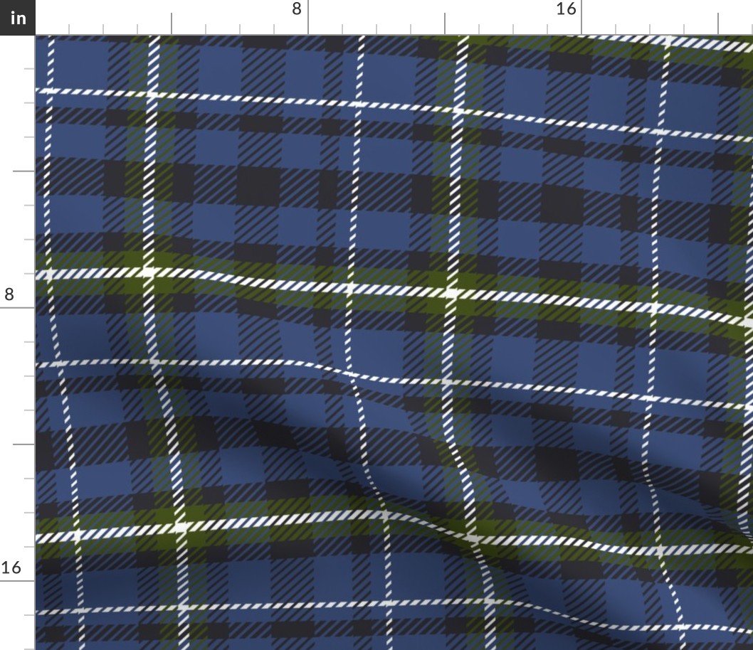 blue and green tartan