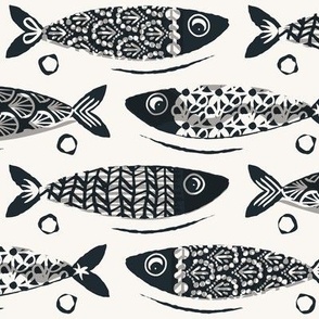 Sardines, light, charcoal (large) - Fish Shoal Scuba Diving Adventure