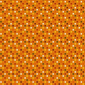Polka Dots Orange, Green  & Yellow Small