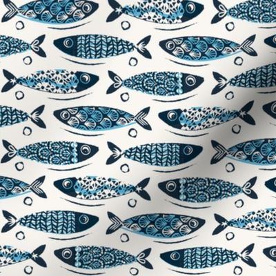 Sardines, light, blue (small) - Fish Shoal Scuba Diving Adventure