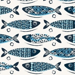 Sardines, light, blue (medium) - Fish Shoal Scuba Diving Adventure