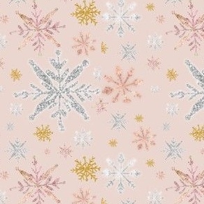 Blush Snowflakes