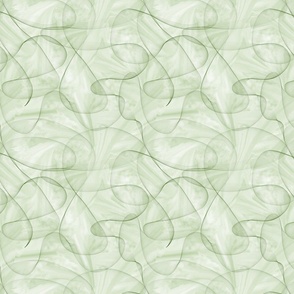 Creamy Green Marble Veil Swirls.