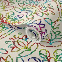 Rainbow Kaleidoscope Embroidery