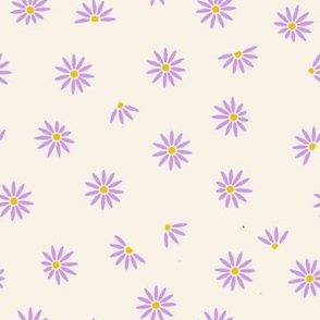 Mini purple asters in bloom