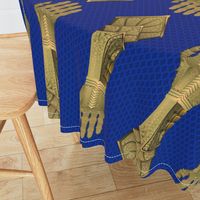 Gauntlets - golden and blue