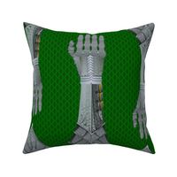 Gauntlets - steel and green