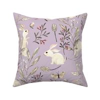 Bunnies Soft lilac {large}