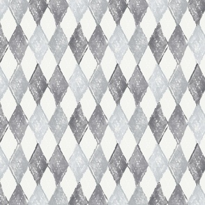 Argyle Textile - Grey - Reduced Scale