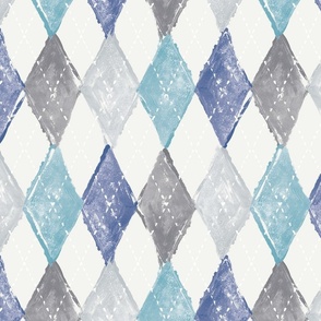 Argyle Textile - Blue