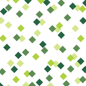 square confetti - emerald green tinny squares