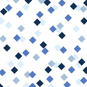 square confetti - indigo blue tinny squares