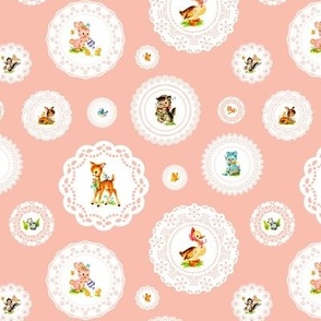 DOILY FRIENDS - VINTAGE NURSERY COLLECTION (PINK)