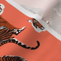 Year of the tiger in bright coral - Small