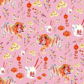Lunar New Year Tiger - Pink 