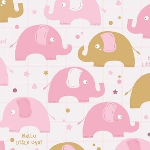 Baby elephants pink-nanditasingh