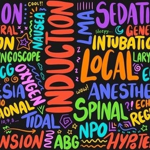 Anesthesia Scribbles Rainbow