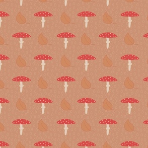 Amanita mushrooms pattern