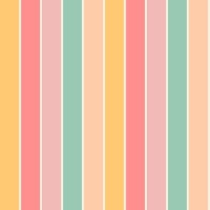 Colorful Stripes Fabric, Wallpaper and Home Decor